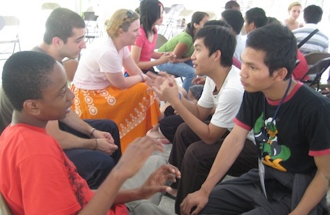group discussion Leadership Development Legacys approach | action | Global Youth Village