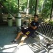 Oscar enjoying a cold drink! Photos July 22 | gyv blog | Global Youth Village